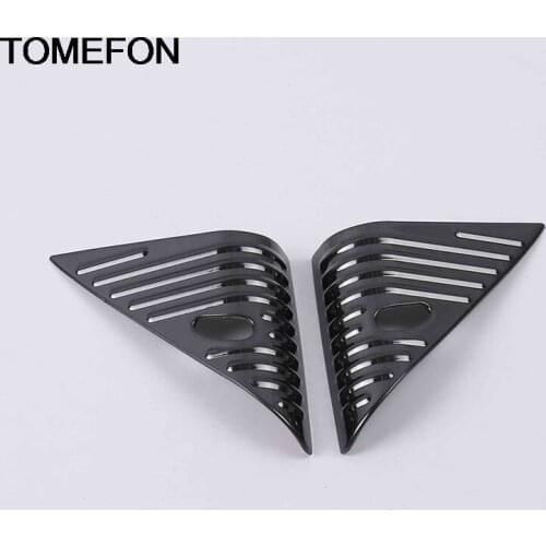 TOMEFON For Nissan Altima Teana 2019 Inner Front A Pillar Side Window Triangle Loudspeaker Cover Trim InteriorAccessories ABS SS