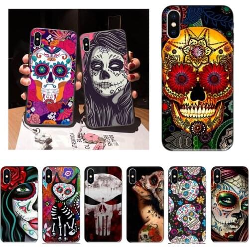 XSPING Mexican Skull Girl tattooed Art Top Detailed Popular Phone Case For iPhone 12 Mini 11 Pro XS Max X XR 7 8 Plus