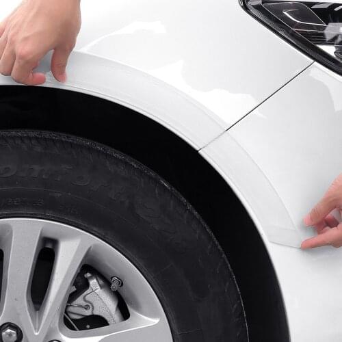 2/4pc Car Wheel Eyebrow Protector Anti Scratch Rubber Stickers Wheel Arch Mouldings Anti-collision Strips Scuff Plate Universal