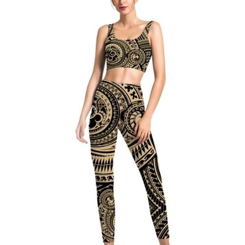 CLOOCL Women Sportswear Bohemian Tribal Tattoo Leggings 3D Printed Sports Bra Bohemians Casual Female Fitness Sport Suit