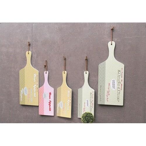 1PC 44x15.8CM Wooden Pizza Board Baking Tray Pizza Stone Cutting Board Platter Cake Bakeware Tools Hanging Decoration ME 020