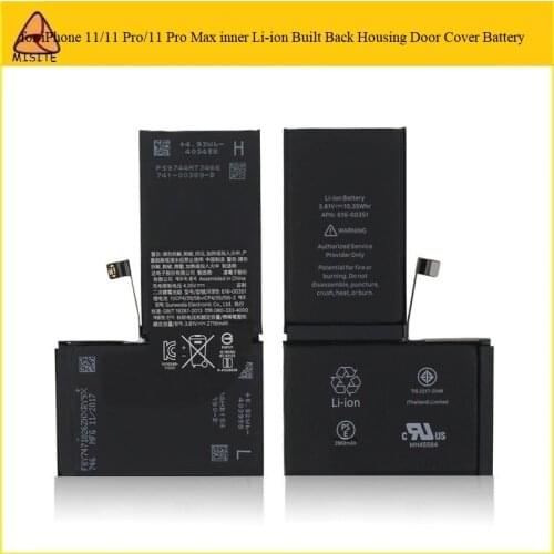 1Pc High Quality Phone Batteries For iPhone 11 Pro inner Li-ion Built Back Housing Door Battery for iPhone 11 Pro Max Bateria