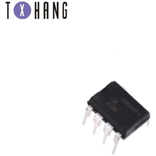 10pcs/lot LM833N DIP8 LM833 DIP new and original IC diy electronics