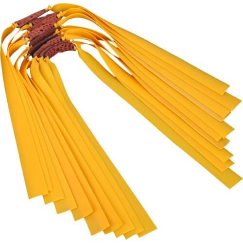 12pcs rubber band Slingshot Rubber Band Outdoor Catapult Rubber Replacement Slingshot Flat Hunting Accessory