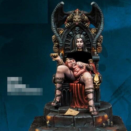 28mm Unpainted The Future Prince of Darkness GK Resin Figure Small Scale Model Kit Resin Colorless Self-Assembled Toy No.119