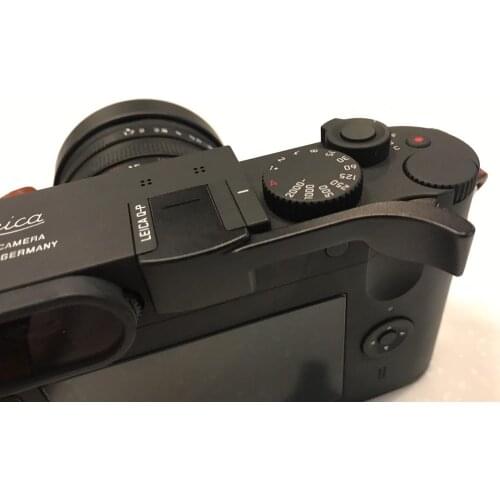Aluminum Alloy Thumb Handle Metal Thumb Grip Hot Shoe Cover Camera Mount For Leica Q2 Q Typ 116 Black Red