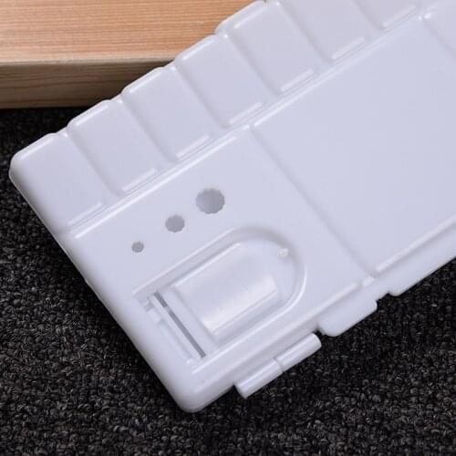 White Plastic Paint Palette Box Watercolor Tray With 25 Grids Flip Cap Folding Art Tool Supplies