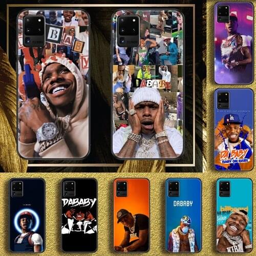 Rapper Dababy Baby Jesus Phone case For Samsung Galaxy Note 4 8 9 10 20 S8 S9 S10 S10E S20 Plus UITRA Ultra black luxury