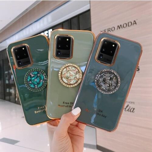Giossy Plated Case For Samsung S20 S10 S9 Plus Ultra Note 8 9 10 Pro lite A6 A7 Plus 2018 A10 A30 A50 A70 A90 A31 A51 A71