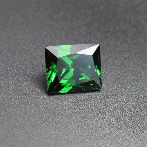 Emerald Rectangle Faceted Gemstone Rectangle Princess Cut Medium Green Emerald Gem Multiple Sizes to Choose GE17
