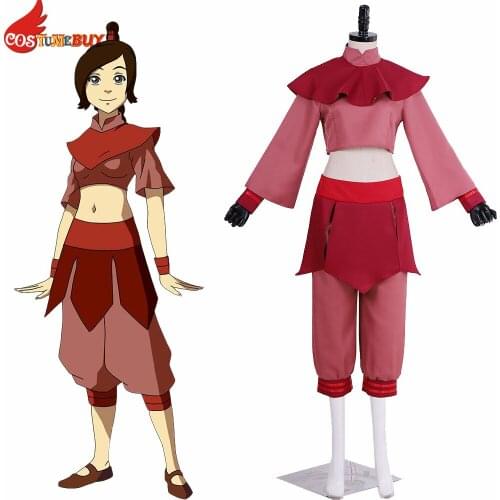 CostumeBuy Anime Avatar: The Last Airbender Ty Lee Cosplay Costume Adult Halloween Fancy Suit S-XXXL