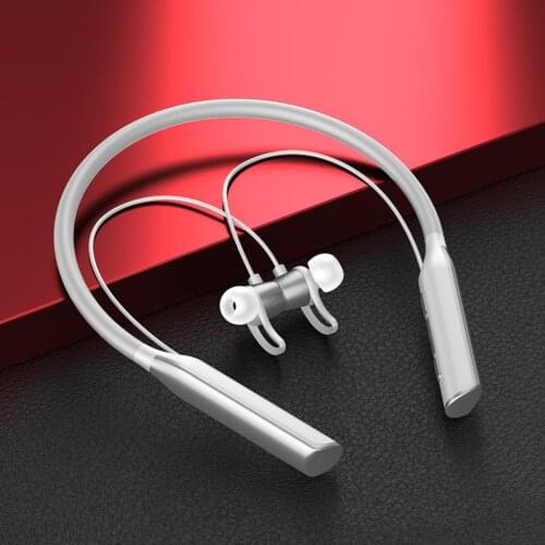 Neck-Mounted Magnetic Wireless Bluetooth 5.0 Headset Headphone with Microphone