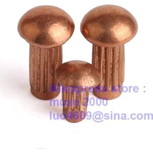 Copper button ball head solid steel rivet M2 m2.5 m3 m4 advertisement market marker signs arcylic clear menu brass knurled round