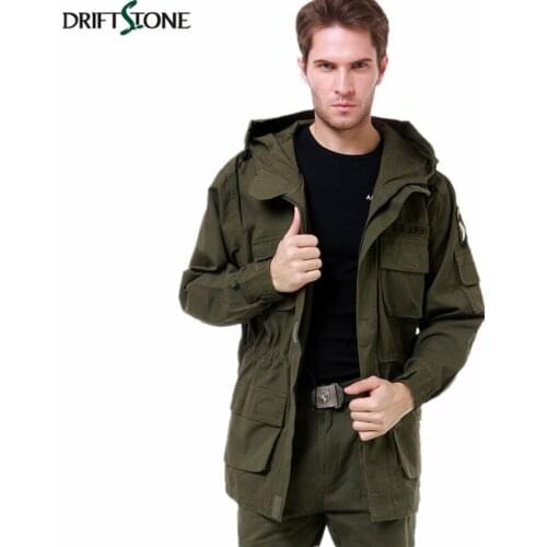 Men Army Military Jacket Cotton US Army AIR FORCE Trench with Hood Jackets Autumn Mens Casual Jacket Coat
