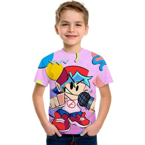 2021 Summer New 3D Childrens T-shirt Streetwear Boys and Girls Tops Kawaii T-shirt Fashion Casual Funny Short Sleeve Clothes