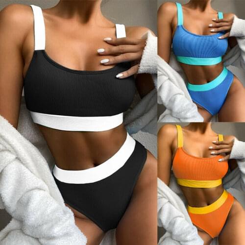 New Sexy Swimwear Bathing Suit Padded Bikini Bandage Swimsuit Triangle Beachwear