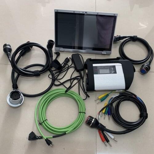 Sd connect c4 ssd software 2020.12 with laptop cf-AX2 i5 8g 360 degree rotation touch screen mb star dignosis ready to work