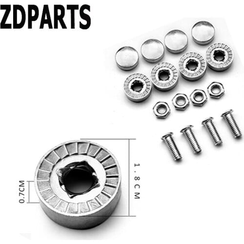 ZDPARTS 16X Car License Plate Bolts Frame Chrome Screws For Hyundai i30 ix35 ix25 Solaris Tucson 2017 Mazda 3 6 cx-5 Subaru
