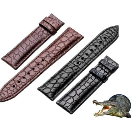 Real Alligator Watch Strap Genuine Leather Watch Bands For Men Women Watch Accessories 12mm 14mm 16mm 18mm 20mm 22mm 24mm