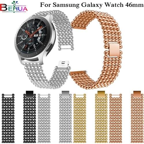 Luxury Alloy Wristband Replacement Strap For Samsung Galaxy Watch 46mm SM-R800 watch accessories High Quality Watchbands Strap