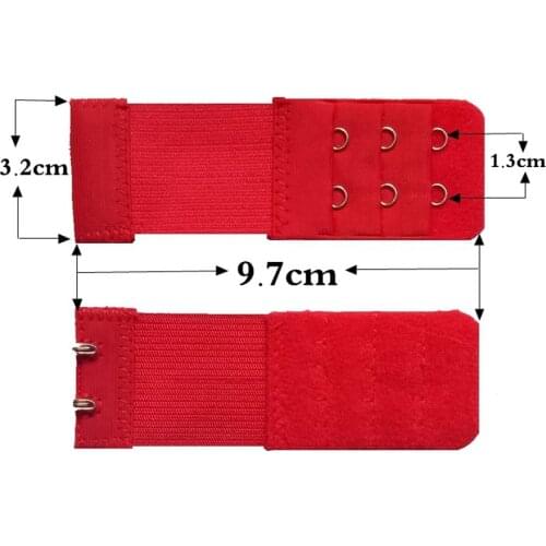 Newly 2 Hook Bra Extender For Womens Elastic Bra Extension Strap Hook Clip Expander Adjustable Belt Buckle Underwear