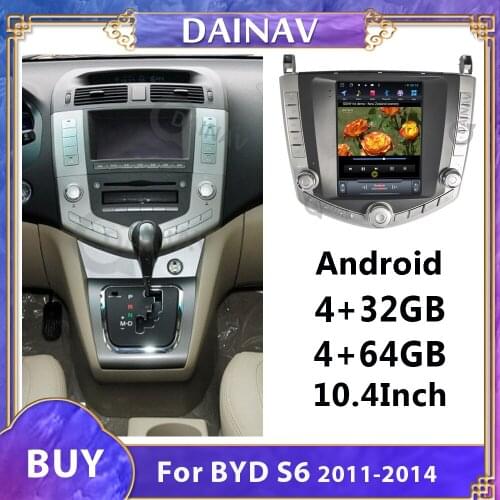 Vertical Screen Android Car Multimedia DVD Player For BYD S6 2011 2012 2013 2014 Car GPS Navigation Car Auto Radio Stereo
