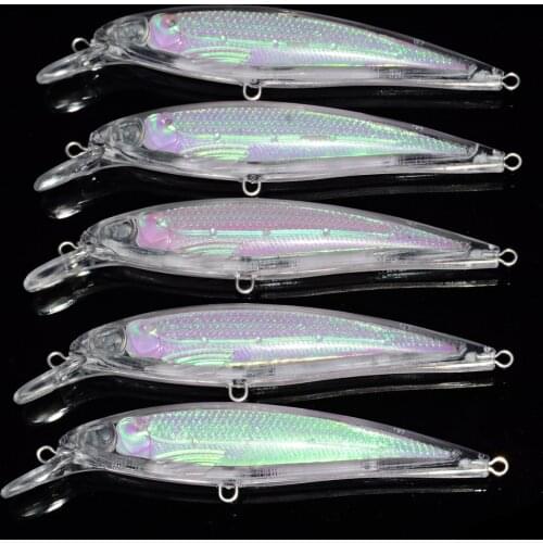 Wobbler Pike Fishing Lures Blank Artificial Multi Jointed Sections Bait Crankbait Unpainted Fake Fish Bait DIY