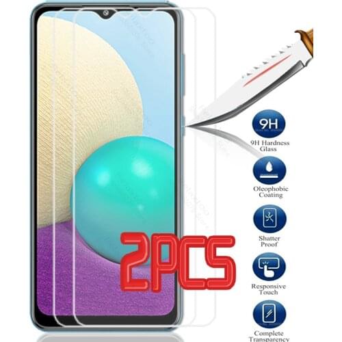2pcs protective glass for samsung a02 screen protector for samsung galaxy a02 a 02 sm-a022f/ds safety protection glass film 6.5