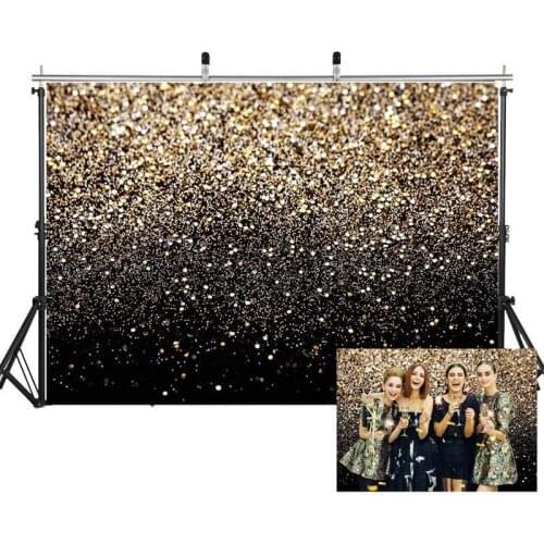 Gold Glitter Photo Backdrop Sequin Spot Photo Booth Background Shining Birthday Party Photography Studio Props Party Decor