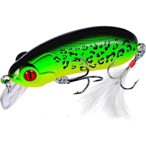 1pcs Fishing Lures Popper Lures Artificial Wobbler Hard Bait Crankbait Isca Pesca Tackle 3D Eyes 6.2cmm 10g fishing bait DW1109