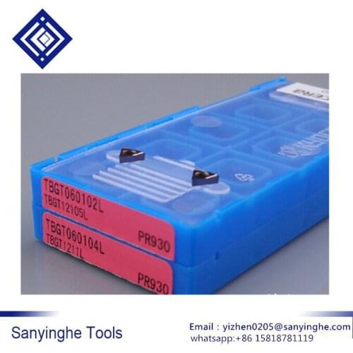 Free shipping High quality 10pcs /lots TBGT060102L PR930/TBGT060104L PR930 cnc carbide inserts