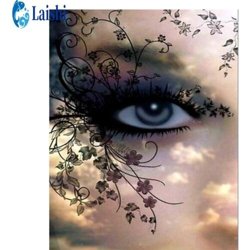 5D DIY Diamond Painting Eye flower Full Square/Round Drill Diamond Embroidery Cross Stitch Rhinestone Mosaic Home Decor pictures