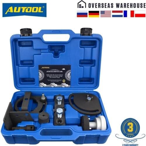 AUTOOL 8pcs Camshaft Crankshaft Engine Timing Belt Tools for Volvo 3.0 3.2 T6 S80 XC90 XC60 XC70 Land Rover 3.2 i6 SK1128
