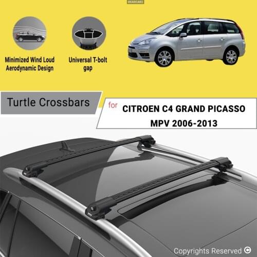 BARS FOR CITROEN C4 GRAND PICASSO MPV 2006 - 2013 ALUMINUM ALLOY SIDEBARS CAR ROOF RACK LUGGAGE CARRIER CROSSBAR