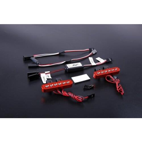 CNC machining full metal lamp holder with lights and electronic controller Rear lights set for LOSI 5IVE-T ROVAN LT DTT