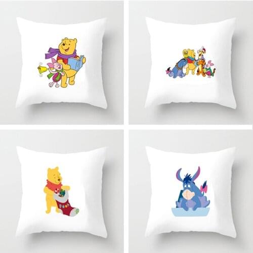 Disney Cartoons Winnie the Pooh Tigger Cushion cover white sofa bedroom Decorative hug pillow case Home decoration cushion cover