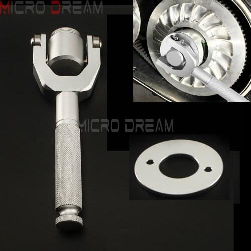 For Can-Am Maverick X3 72"/64" Wheel Base Width CNC Silver Belt Changing Tool for Can Am Maverick X3 Max Rs Ds Turbo R RR 2017