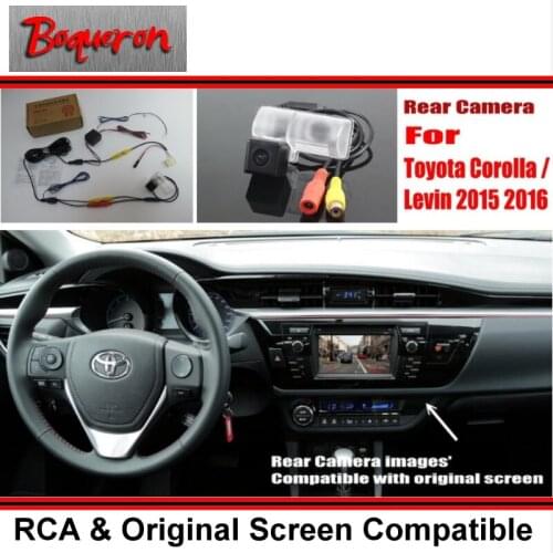 For Toyota Corolla / Levin 2014 2015 2016 / RCA & Original Screen Compatible Rear View Camera / Back Up Reverse Camera Sets