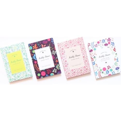 Domikee cute flower cartoon school student hardcover diary notebooks stationery,fine flower design agenda planner organizer A6