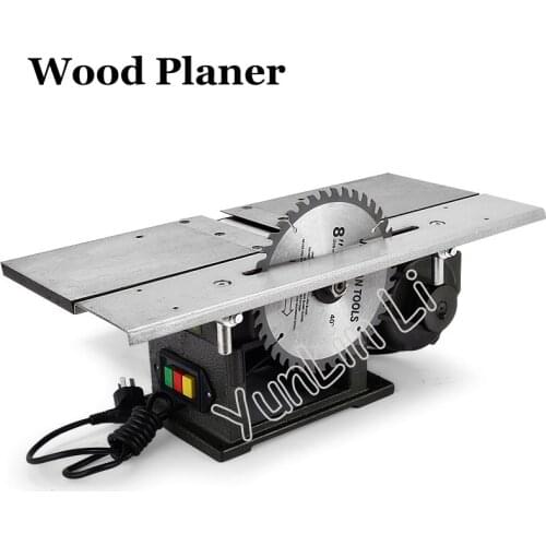 Electric Table Saw Woodworking DIY Planing Cutting Drilling Tool Machine 220W Multifunction Table Wood Cutter Planer Driller Saw