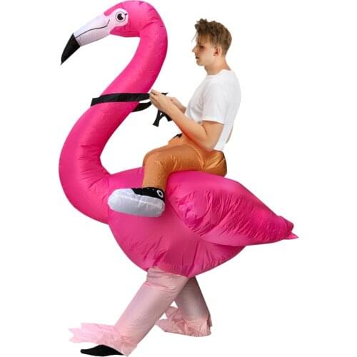 Hot Flamingo Inflatable Costumes Halloween Purim Alien Costume For kids Adult Men Costume Party Carnival Women Dress Inflatable