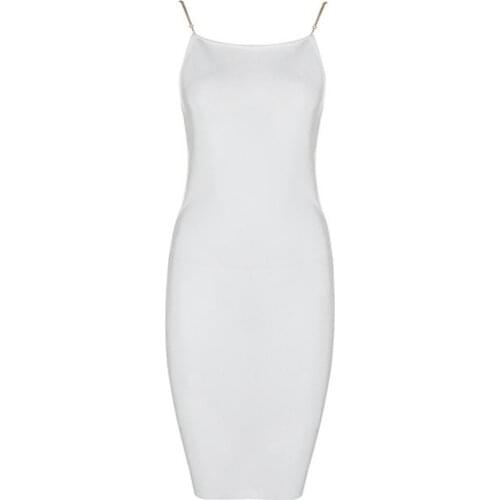 50%HOT Women Solid Color Diamante Strap Backless Sexy Cocktail Banquet Evening Dress