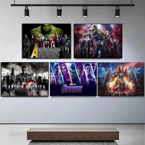 Canvas Paintings Infinity War Marvel Avengers Character Posters and Prints Wall Art Pictures for Living Room Home Decor Cuadros