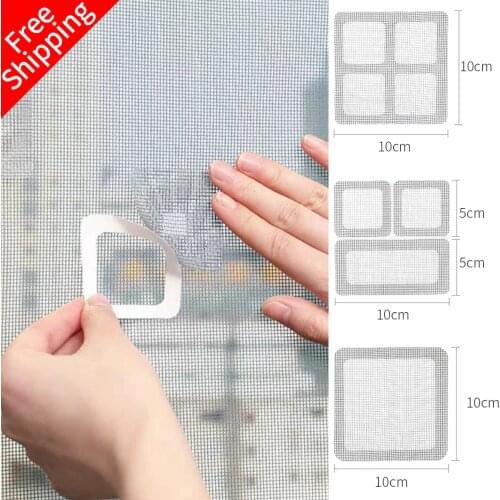 15pcs Fix Net Window Home Adhesive Anti Mosquito Fly Bug Insect Repair Screen Wall Patch Stickers Mesh Window Screen