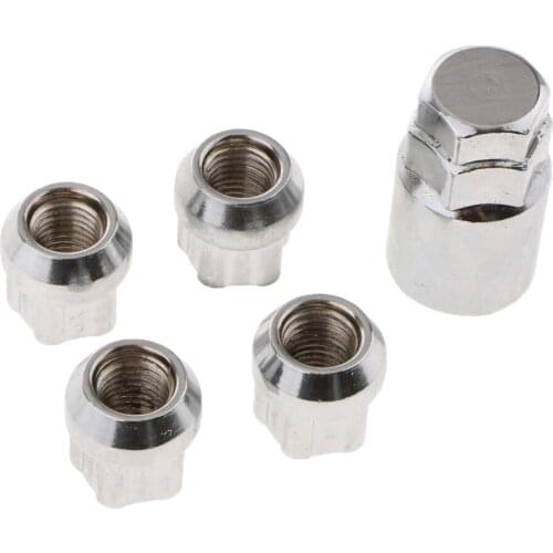 Wheel Locks - Lug Nuts with Unique Key Tire Theft Protection Best Key Replacement Program (Set of 4 + Key) Cone Seat (M12x1.5)