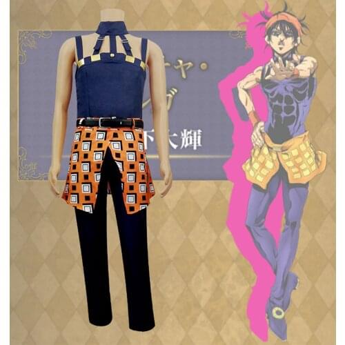 Anime JOJO JoJos Bizarre Adventure Cosplay Costume Ghirga Narancia Uniforms Men Women Cosplay Outfit Dress Halloween Costumes