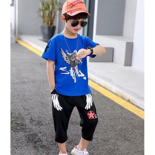 Boys' summer suits, new childrens summer, western style, big boys, boys' summer [1set] toddler girl summer clothes