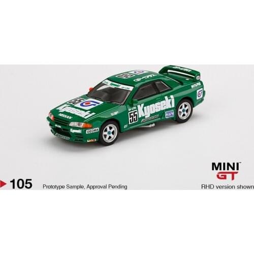 MINI GT 1:64 Nissan Skyline GT-R R32 Gr. A #55 Kyoseki 1993 RHD Diecast Model Car