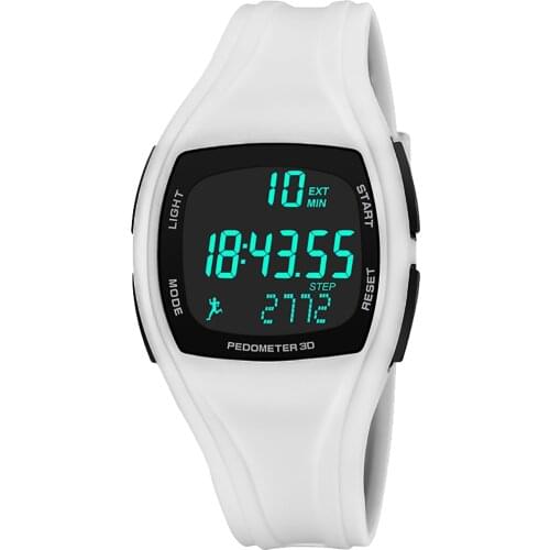 3D Pedometer Alarm Chronograph montre Multifunction jam tangan pria Men Digital Wrist Watch Waterproof New Mas-culino Fashion Me