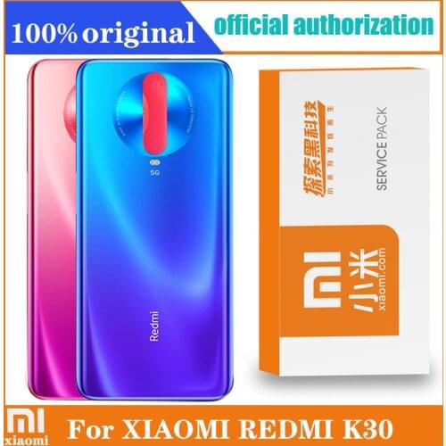 Original for Xiaomi Redmi K30 5G K30 4G Housing Battery Back Cover Glass With Adhensive Sticker Replacement